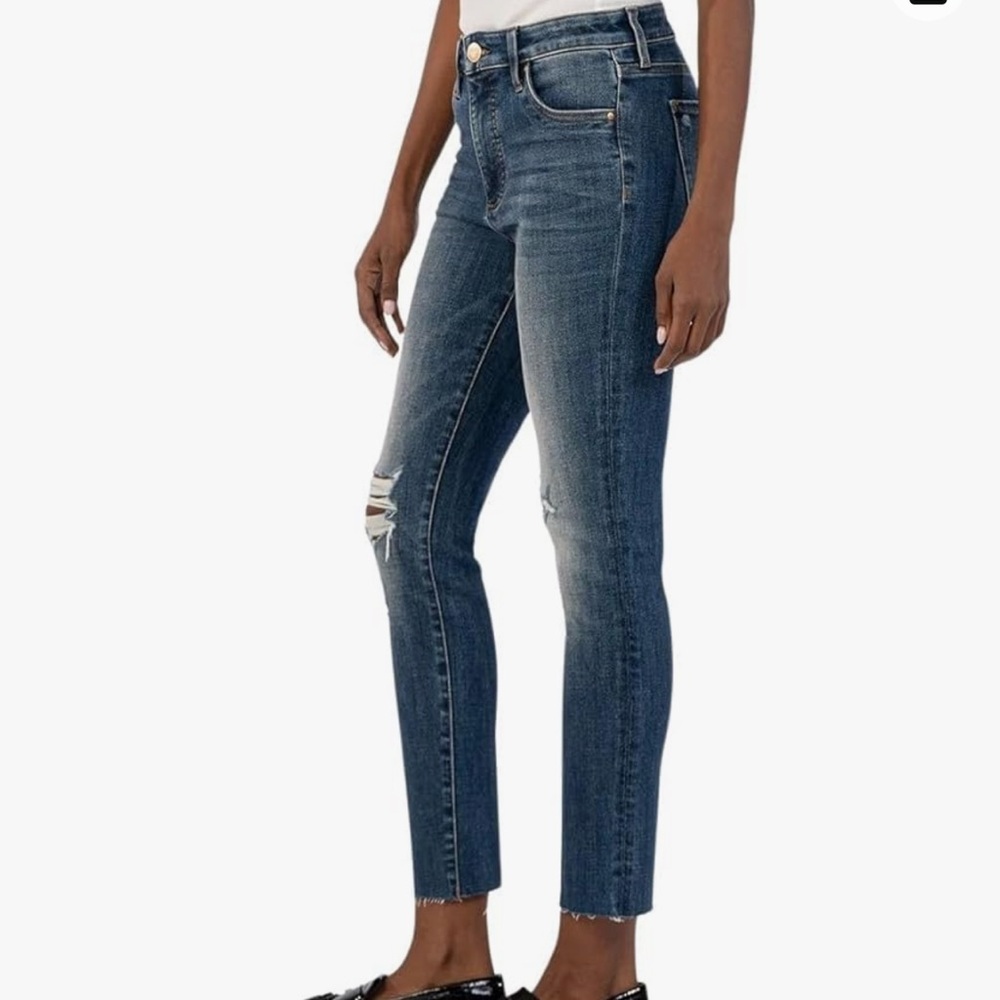 Kut from the Kloth Reese High Rise Ankle Straight Leg Jeans